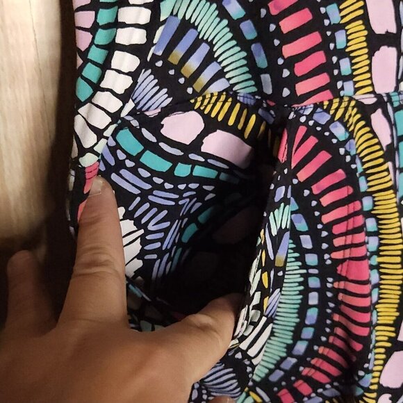 Tribal Bright Color Geometric Athletic Skirt Large - Picture 4 of 7